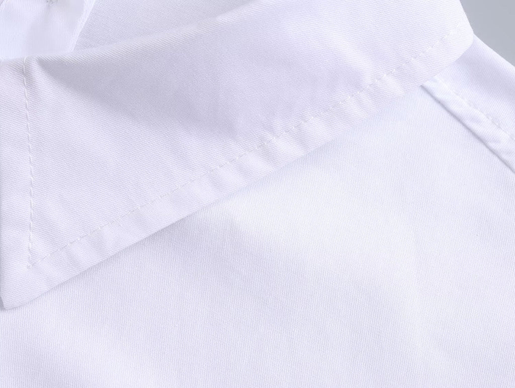 Summer Cotton Solid Color Loose-Fitting Women Shirt Front Rear Collared Poplin Long Sleeve Shirt for Women Bella Mia
