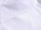 Summer Cotton Solid Color Loose-Fitting Women Shirt Front Rear Collared Poplin Long Sleeve Shirt for Women Bella Mia