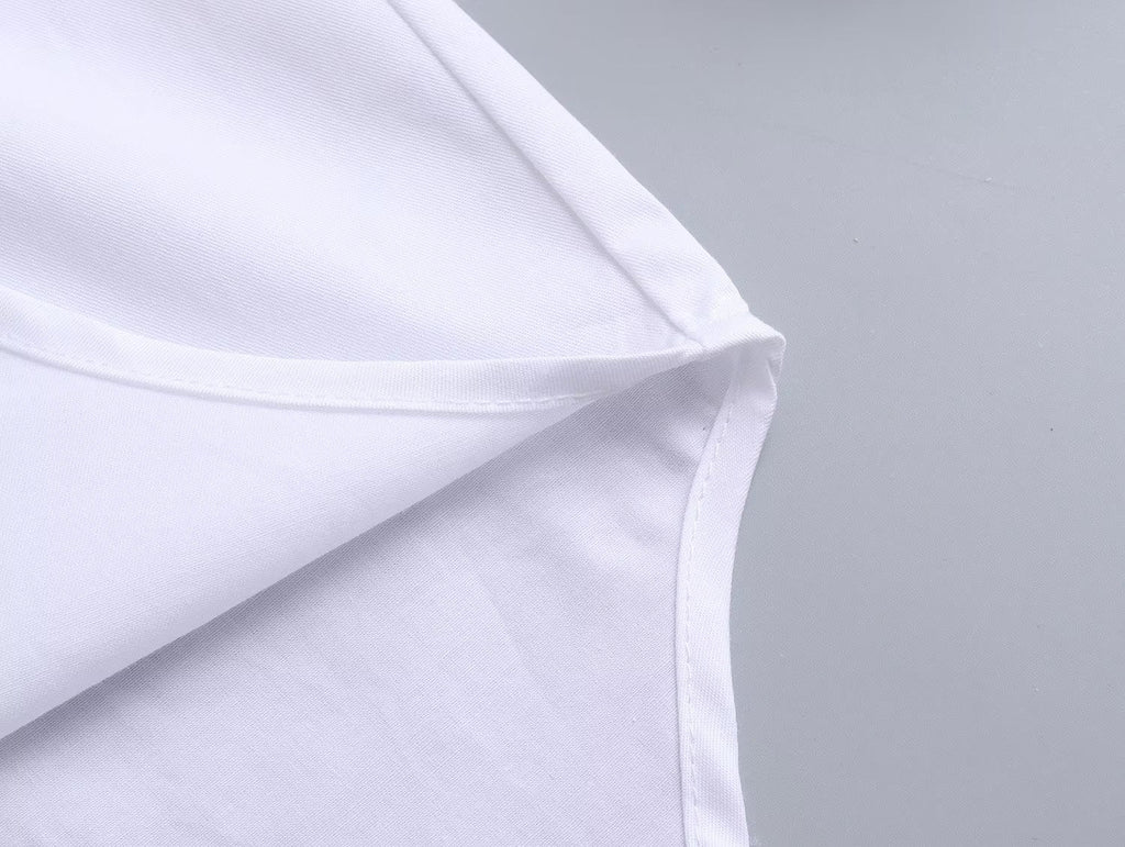 Summer Cotton Solid Color Loose-Fitting Women Shirt Front Rear Collared Poplin Long Sleeve Shirt for Women Bella Mia