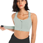 Zipper Sports Underwear Women High Strength Shockproof Running Yoga Beautiful Vest Seamless Push up Workout Bra Bra Bella Mia