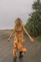 Sun Child Classic Silk Dress - Passionfruit Sun Child