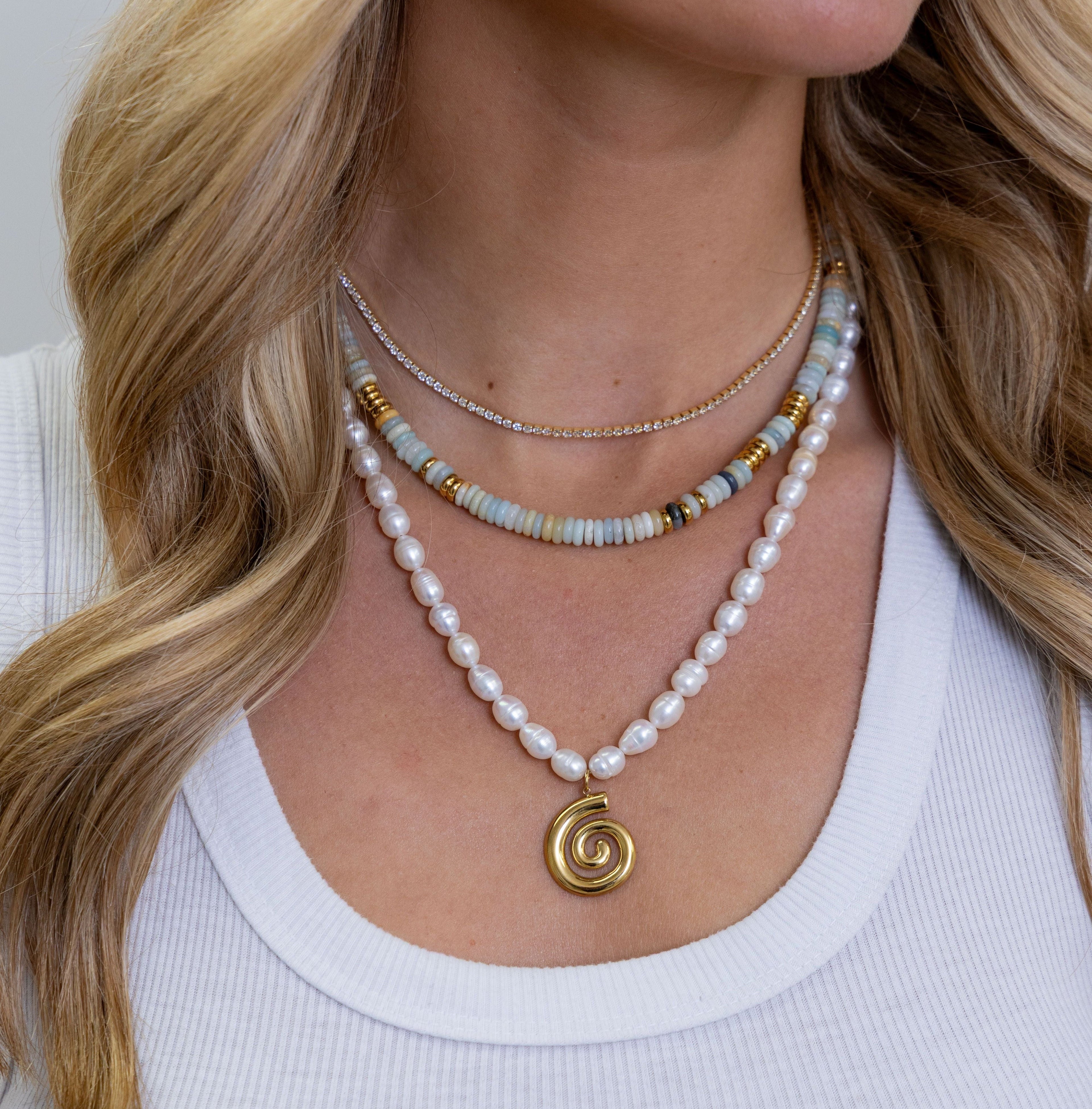 Amazonite Beaded Necklace
