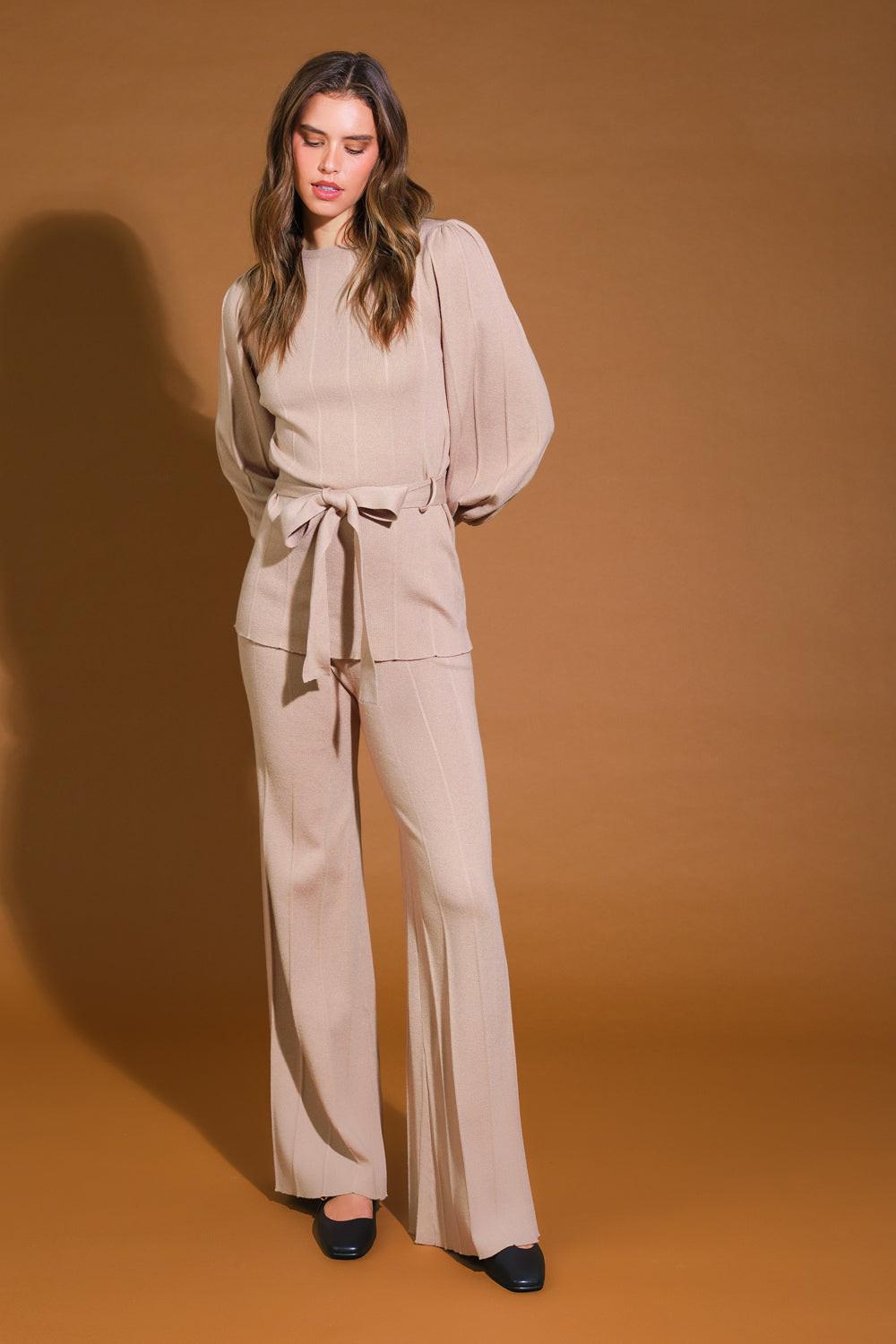 SMILE WHEN YOUR SAD WITH SWEATER TOP AND PANT SET Flying Tomato