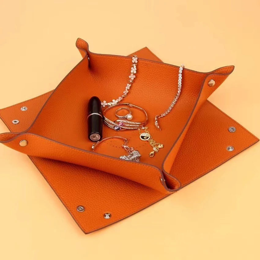 Designer Lux Leather Valet Tray