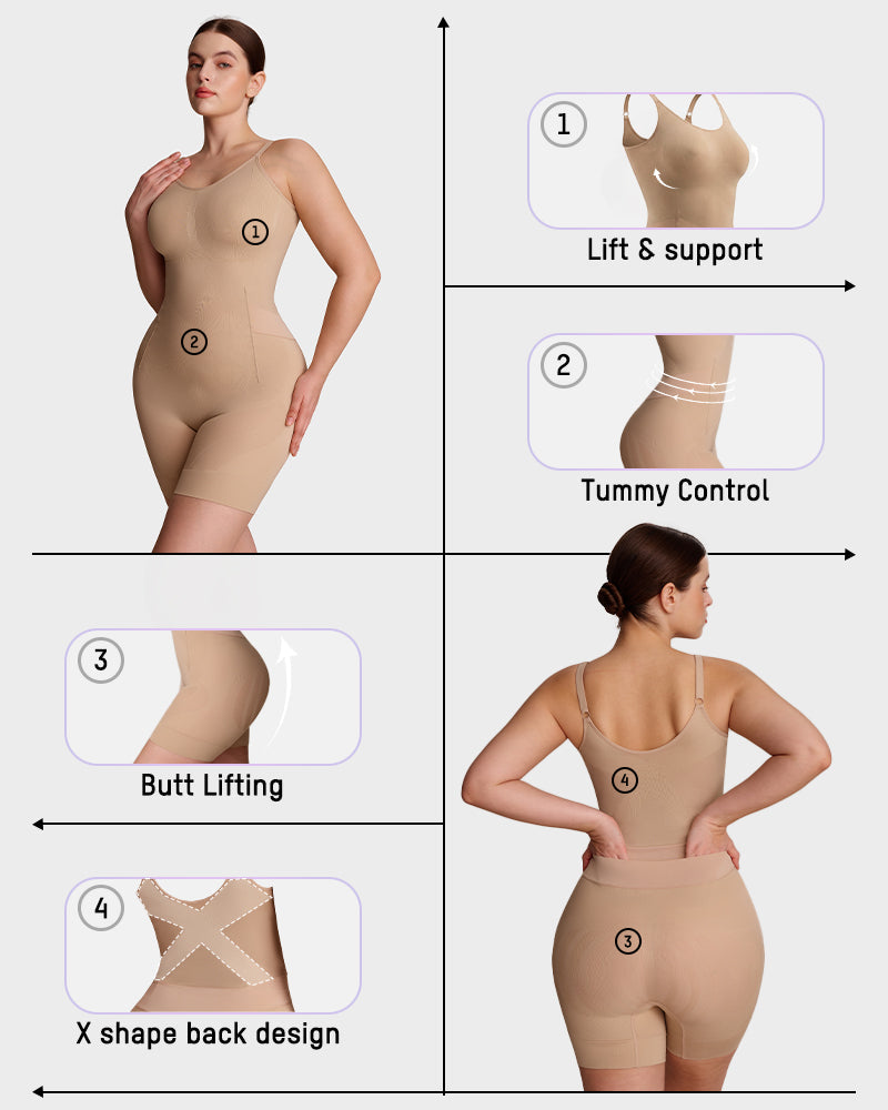 All-in-One Snap-Off™ Sculpting Bodysuit SheCurve