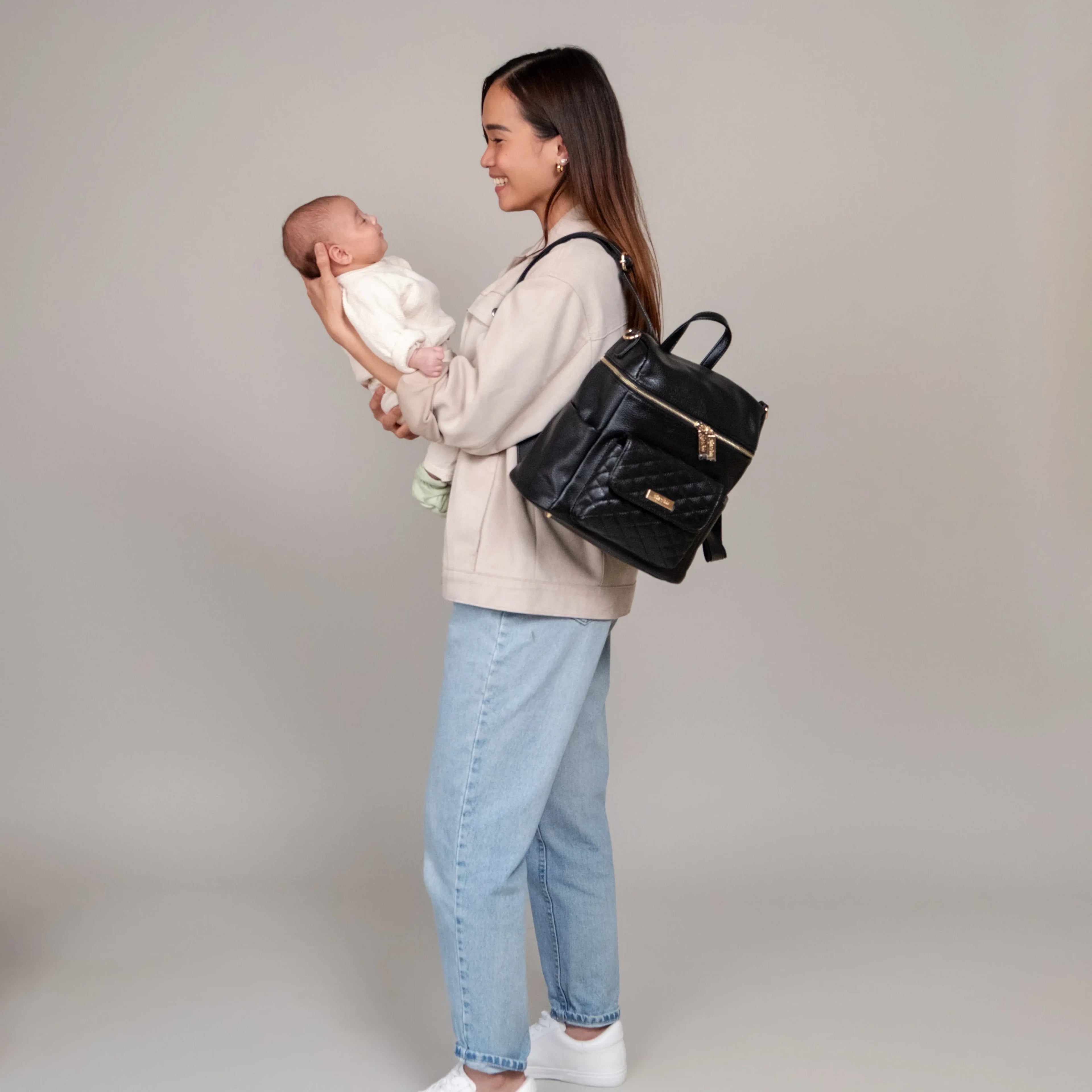 Petit Diaper Bag Ebony Black Luli Bebe