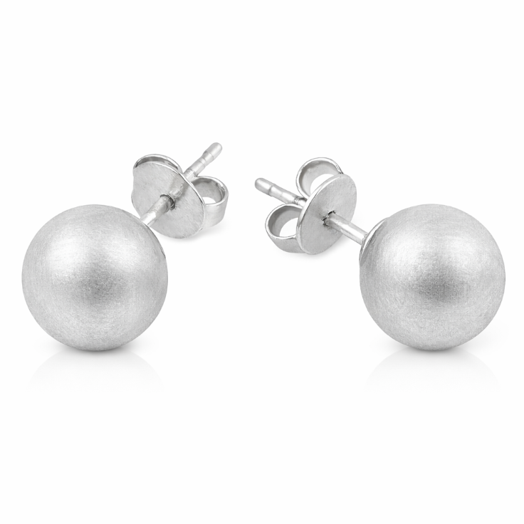 Brushed Allie Bead Stud