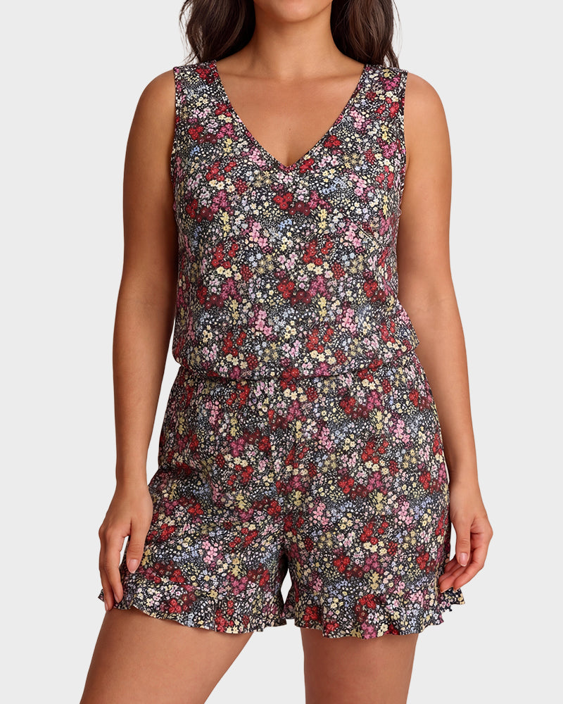 Built-in Bra Swim Romper SheCurve