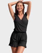 Built-in Bra Swim Romper SheCurve
