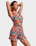 Built-in Bra Swim Romper SheCurve