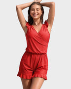 Built-in Bra Swim Romper SheCurve