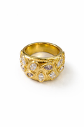 Georgie Bezel Statement Ring