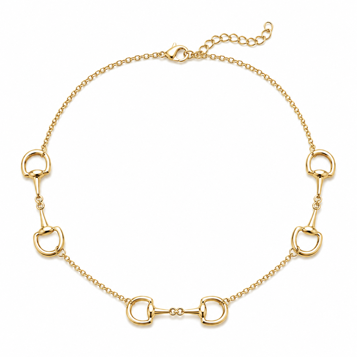 Polo Link Horse Bit Necklace