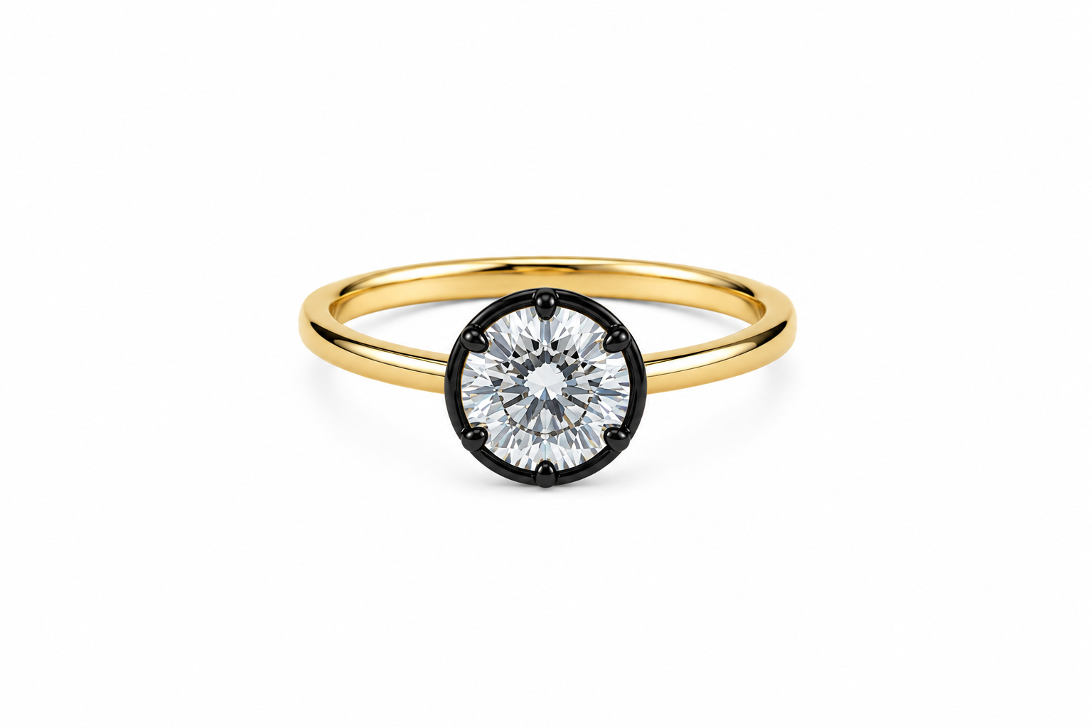 Georgian Bezel Round Cut Ring