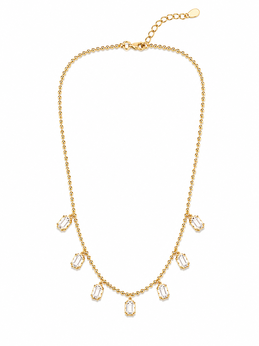 Georgian Bezel Set Necklace