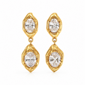 Coralie Bezel Drop Earring