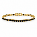 Riley Black Tennis Bracelet