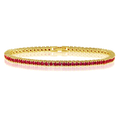 Karla Tennis Bracelet - Ruby