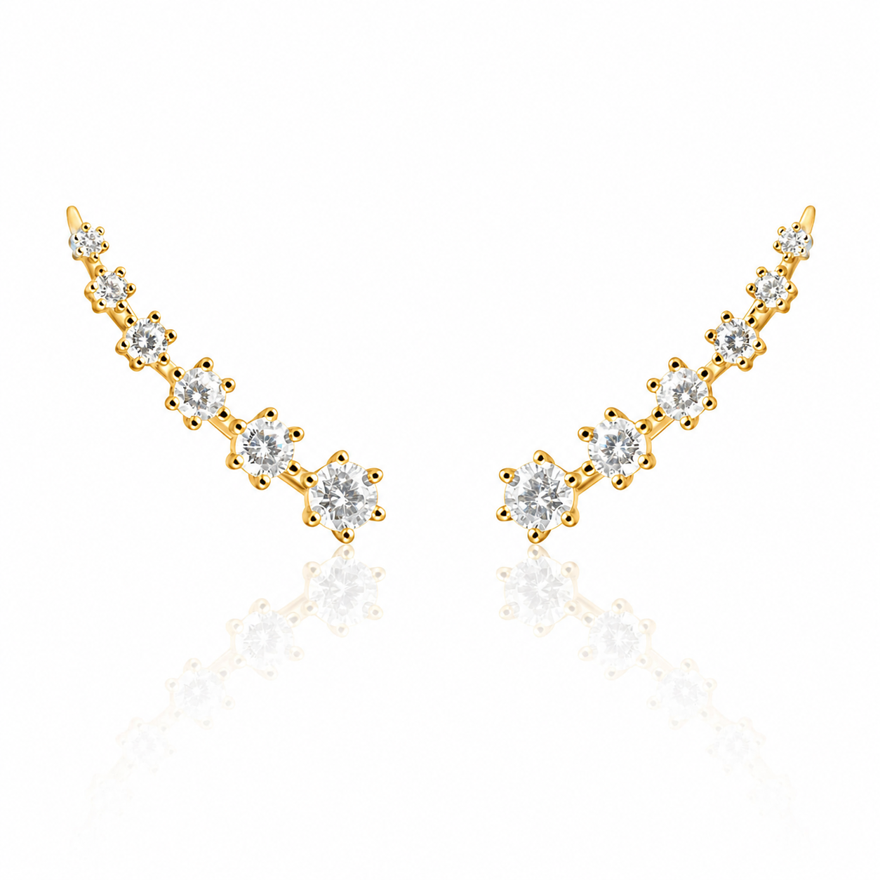 Celina CZ Bar Earring
