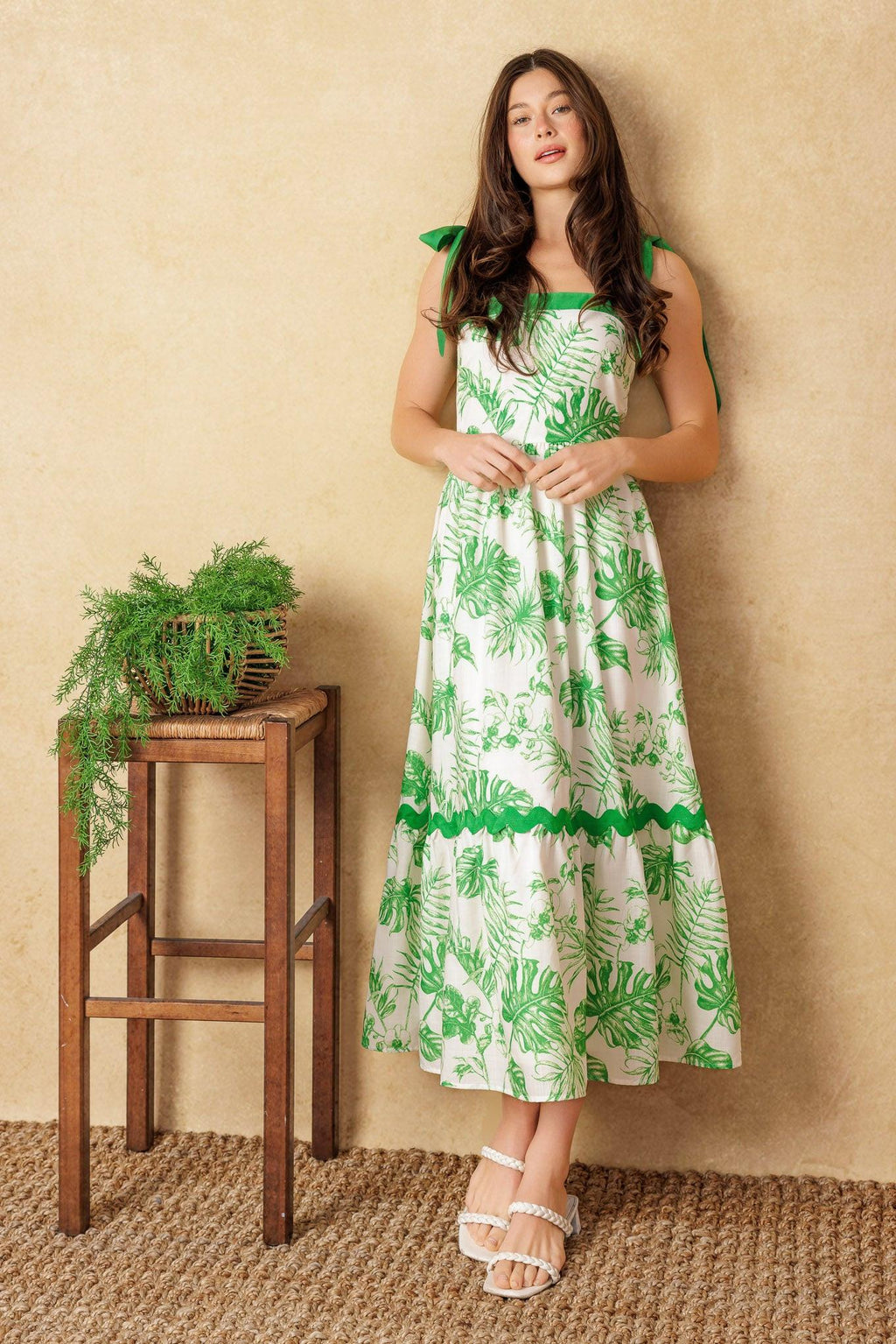 FOREVER MINE WOVEN MIDI DRESS Flying Tomato