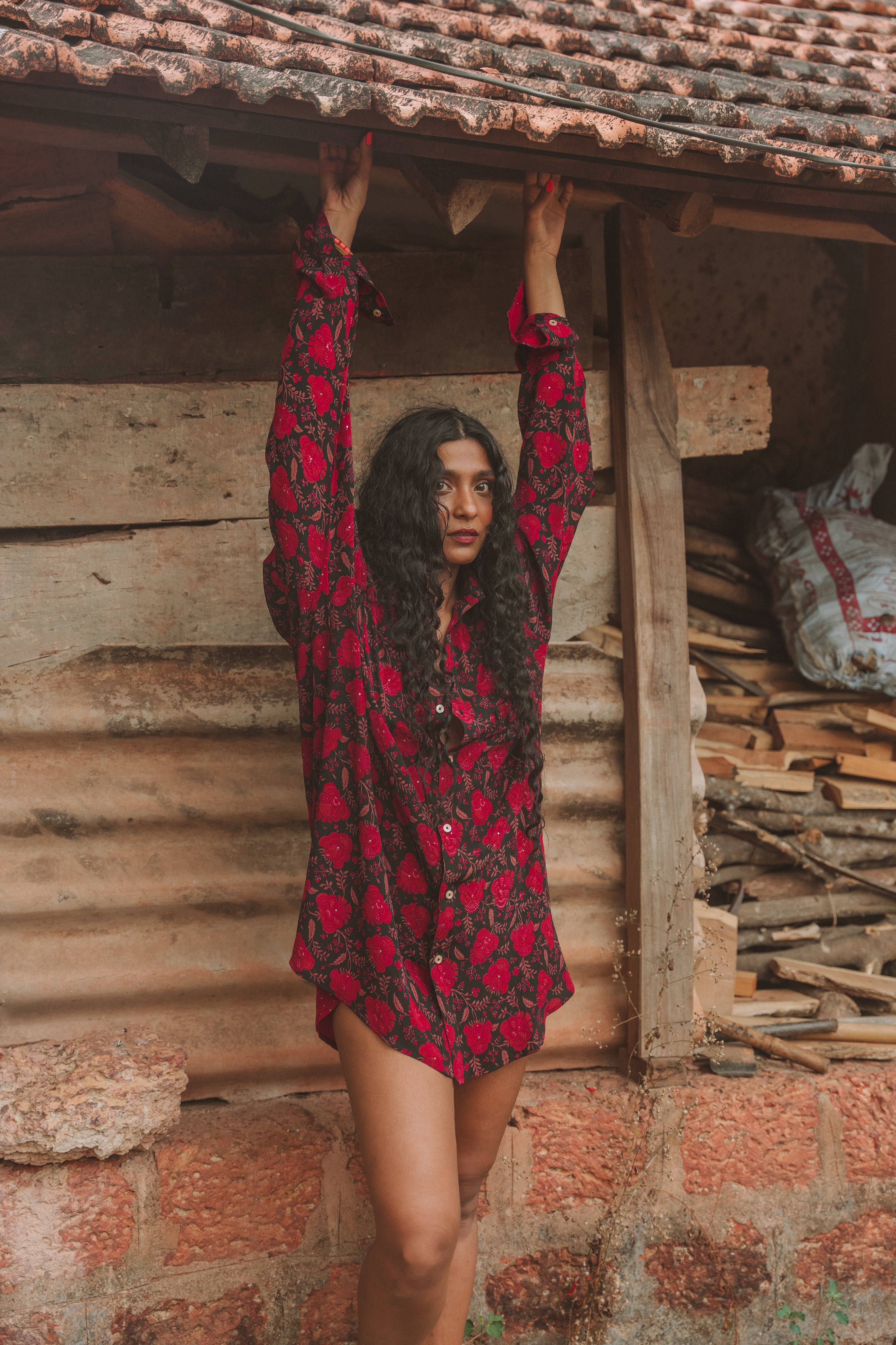 Boyfriend Shirt - Ruby