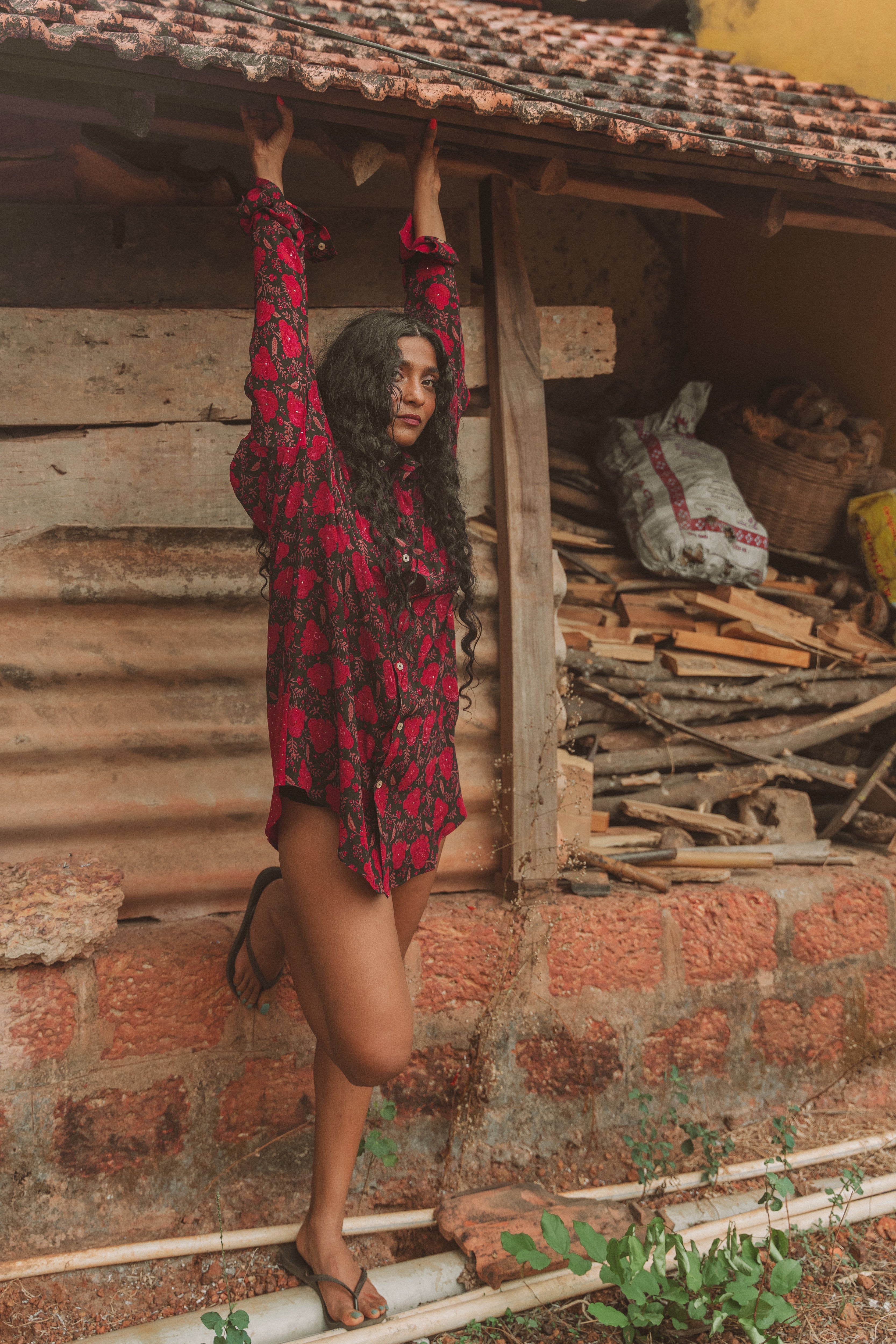 Boyfriend Shirt - Ruby