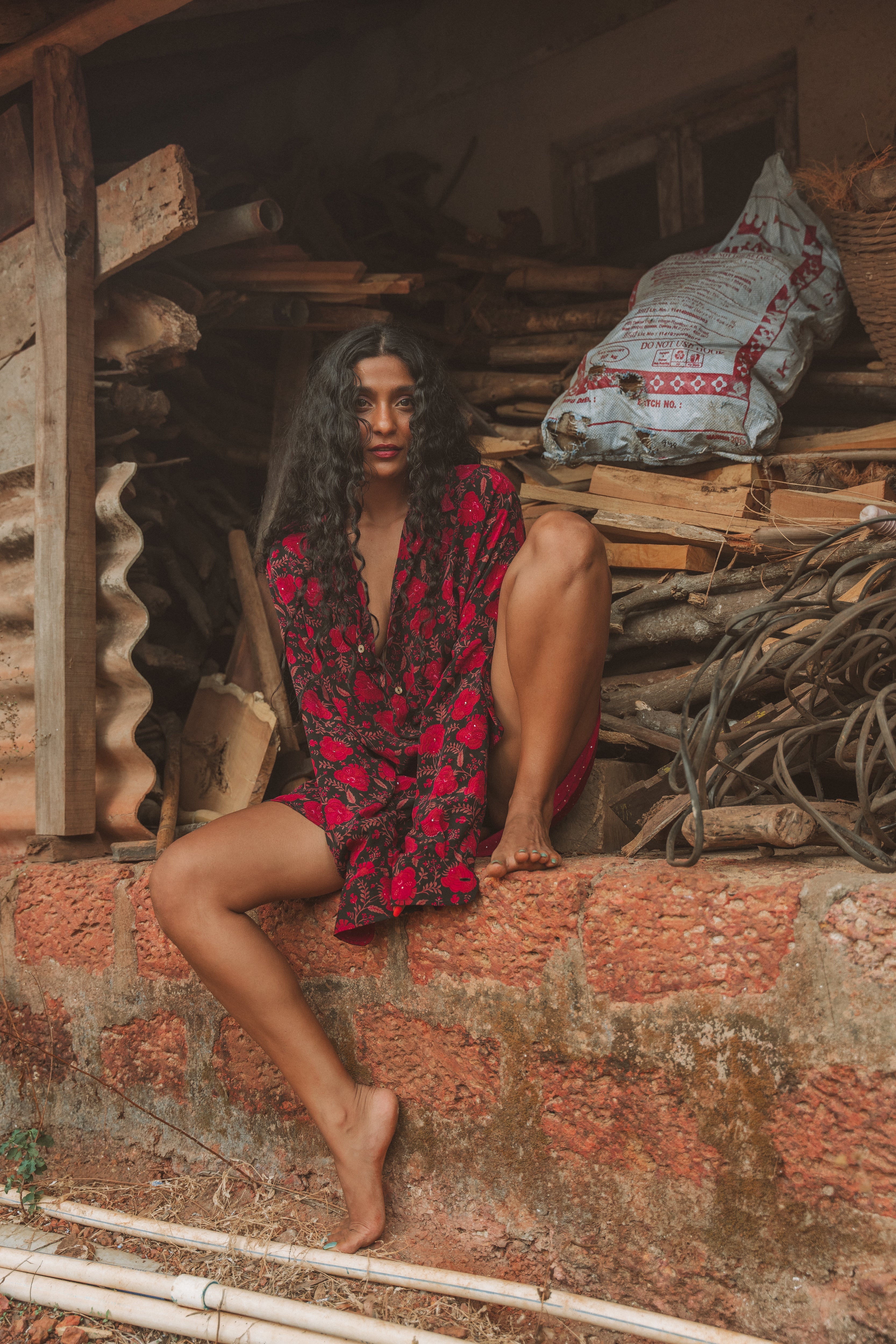 Boyfriend Shirt - Ruby