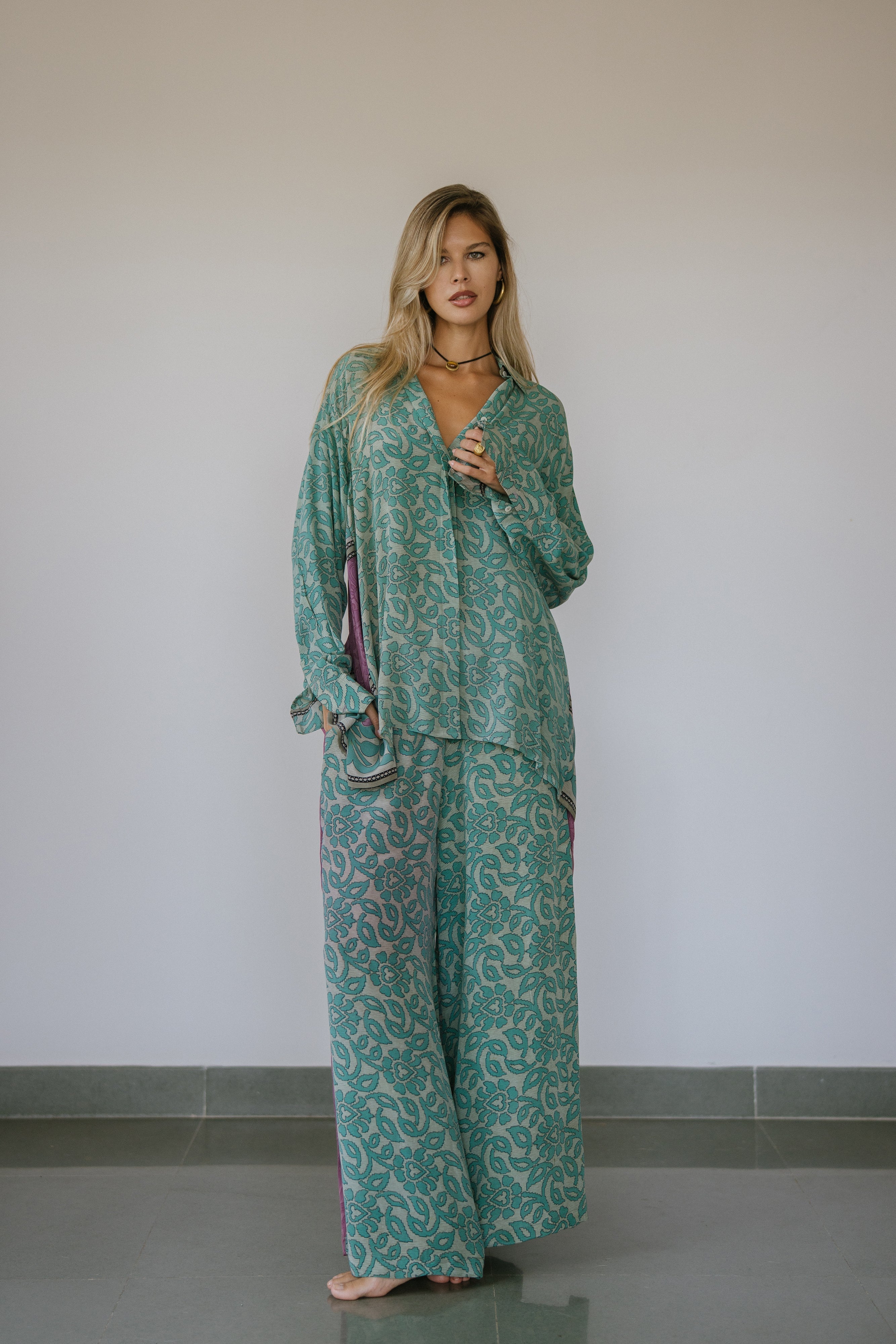 Open Back Boyfriend Shirt - Dylan Sun Child