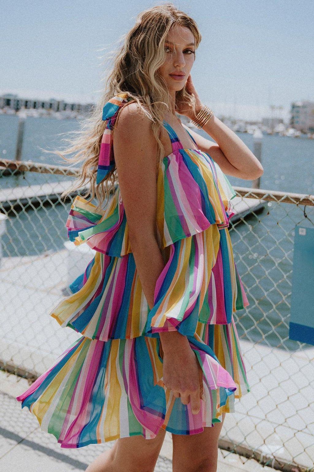PROPER PARADISE WOVEN MINI DRESS Flying Tomato