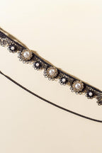 MOON CRESCENT PEARLS CHOKER Flying Tomato