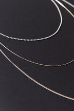 3 CHAIN LAYERD CHARM NECKLACE Flying Tomato