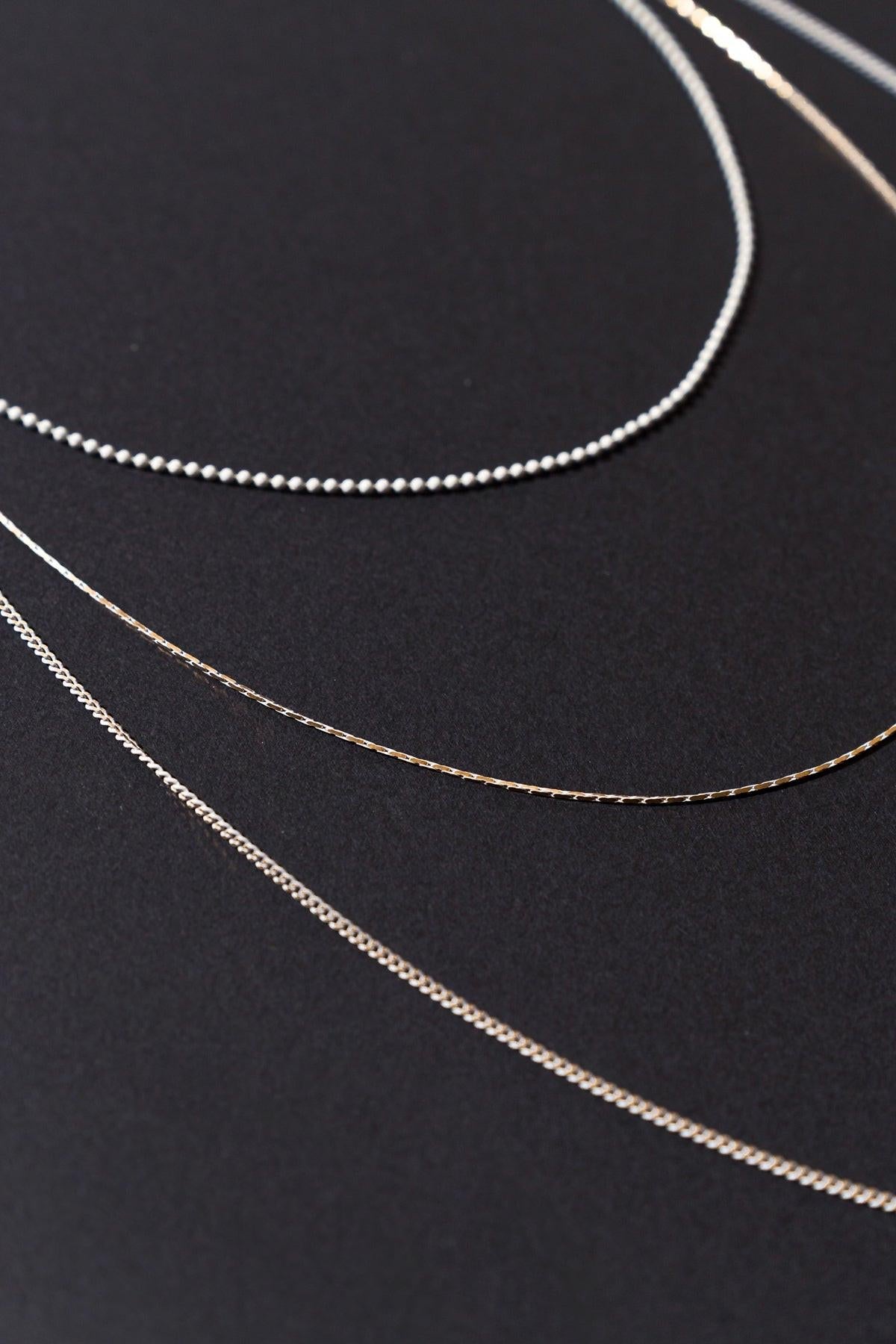 3 CHAIN LAYERD CHARM NECKLACE Flying Tomato