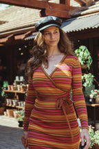 FLIRTATIOUS NATURE SWEATER MIDI DRESS Flying Tomato