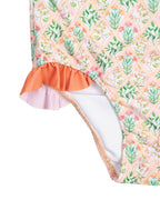 Peachy Florals One Piece-FINAL SALE Smockingbird