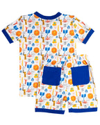 Safari Fun Short Sleeve Knit Pajama Set- FINAL SALE Smockingbird