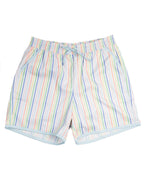 Rainbow Row Swim Trunks for Men-FINAL SALE Smockingbird