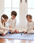 Dreaming of Dreidels Hanukkah Pima Cotton Zip Up Pajamas- FINAL SALE Smockingbird
