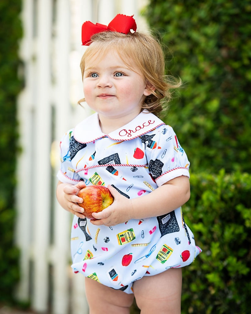 School Days Girls Bubble- FINAL SALE Smockingbird