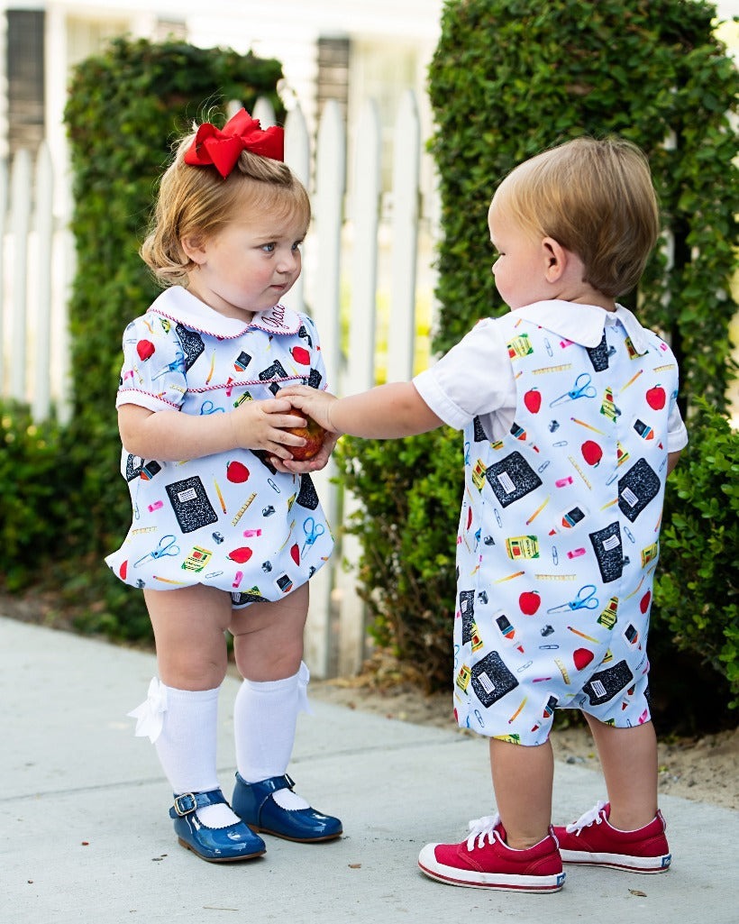 School Days Girls Bubble- FINAL SALE Smockingbird