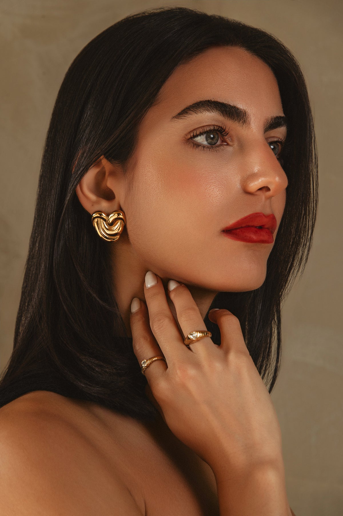 Heart Swirl Earrings