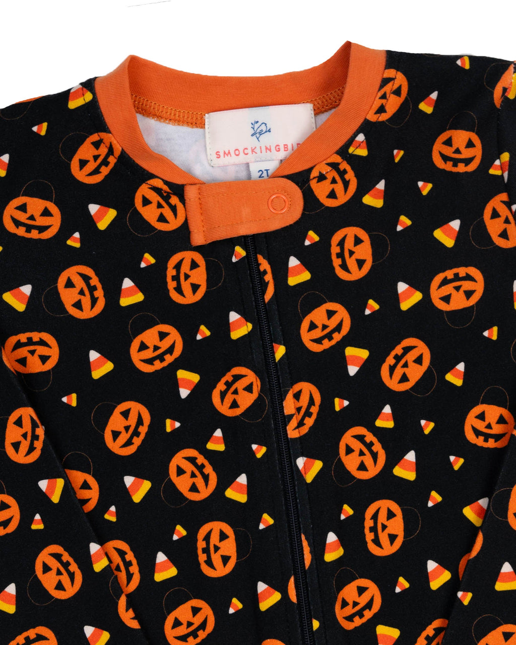 Trick or Treat Zip up Pajamas- FINAL SALE