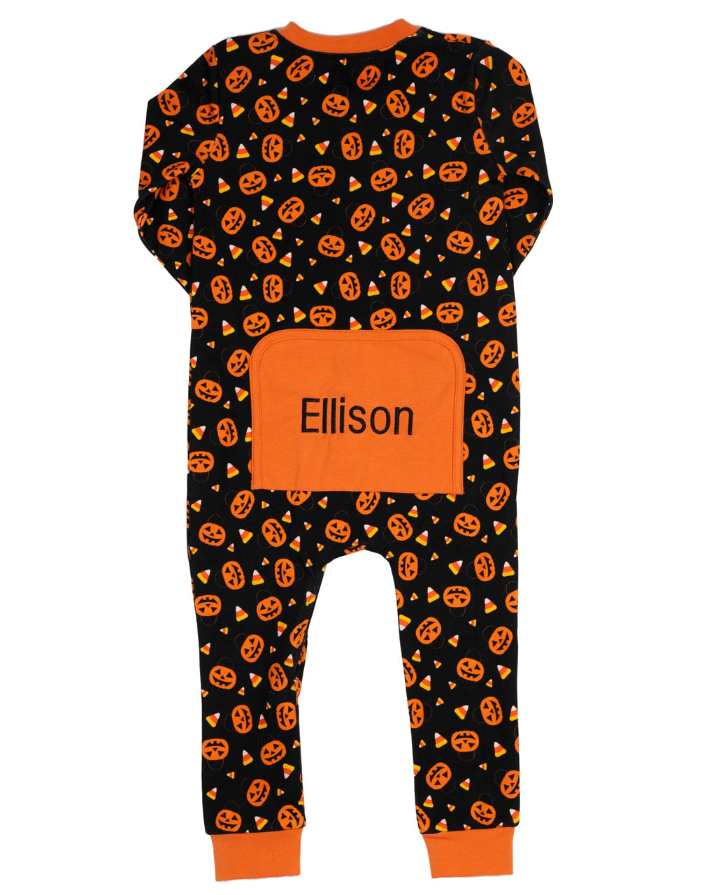 Trick or Treat Zip up Pajamas- FINAL SALE