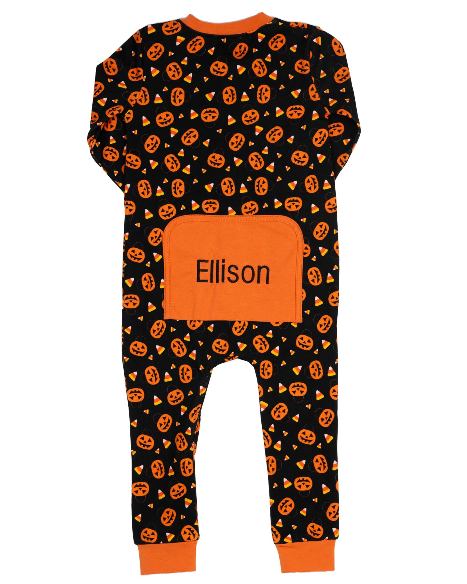 Trick or Treat Zip up Pajamas- FINAL SALE