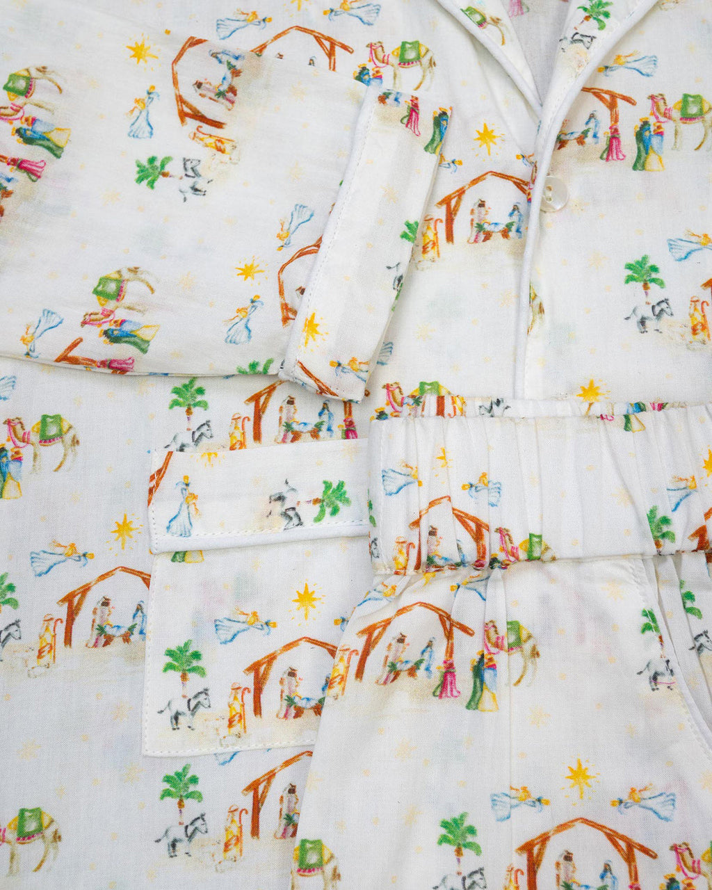 Nativity Button Down Pajama Set- FINAL SALE