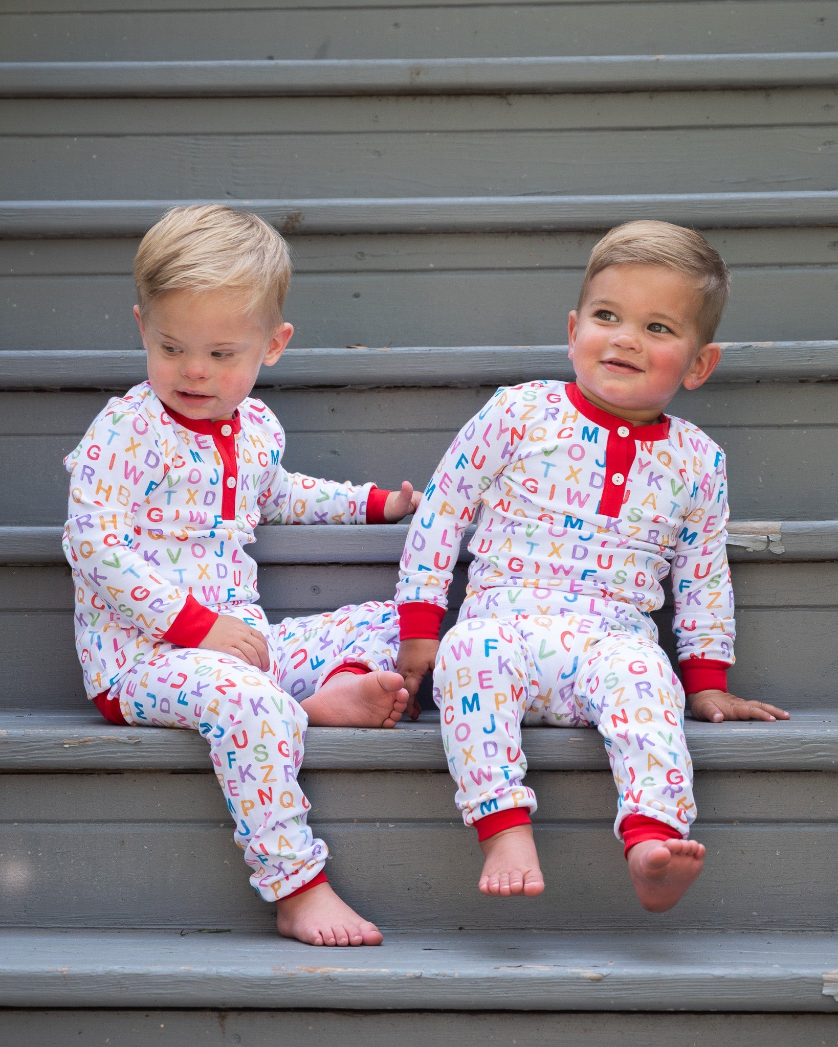 ABC Knit Pajama Set- FINAL SALE