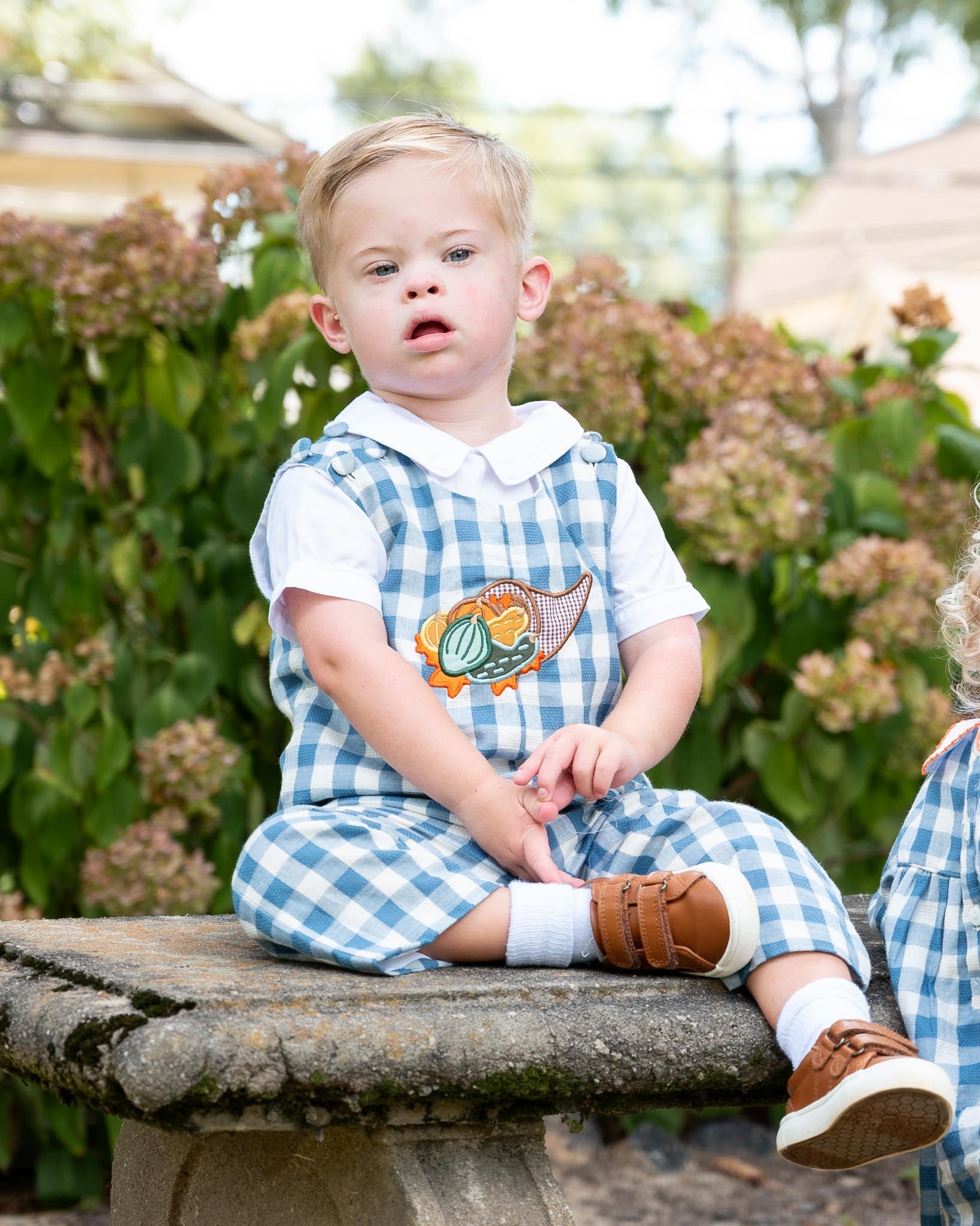 Boys Peter Pan Collar Short Sleeve Shirt Smockingbird