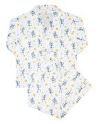 Dancing Skeleton Button Down Pajamas-FINAL SALE Smockingbird