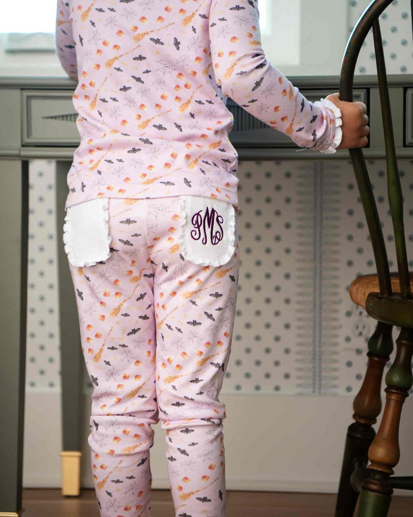 Hocus Pocus Halloween Pajama Set in Lavender- FINAL SALE