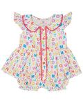 ABC Flutter Sleeve Bloomer Set- FINAL SALE