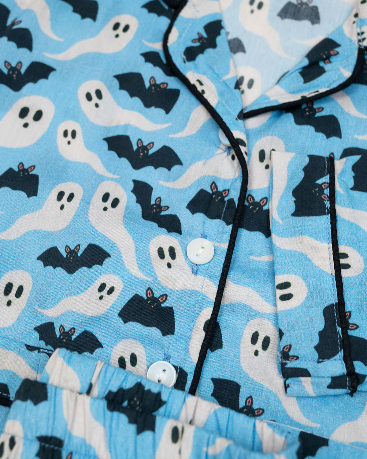 Ghost And Bats Pajama Set- FINAL SALE